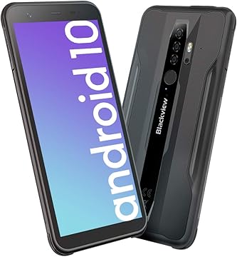 Rugged Smartphone Blackview BV6300Pro Android 10 4G Waterproof Mobile Phones 16MP 120 Ultra Wide Angle Camera 6GB 128GB IP68 69K Dual SIM Phone with 4380mAh Battery Wireless Charge NFC OTG Black