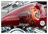  Harley Davidson - Airbrush (Wandkalender 2024 DIN A3 quer), CALVENDO Monatskalender: Amerikas Motorradlegende Nr.1 (CALVENDO Kunst)