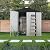 Devoko Outdoor Storage Shed 6 x 8 FT Lockable Metal Garden Shed Steel Anti-Corrosion Storage House with Single Lockable Door for Backyard Outdoor Patio (White)