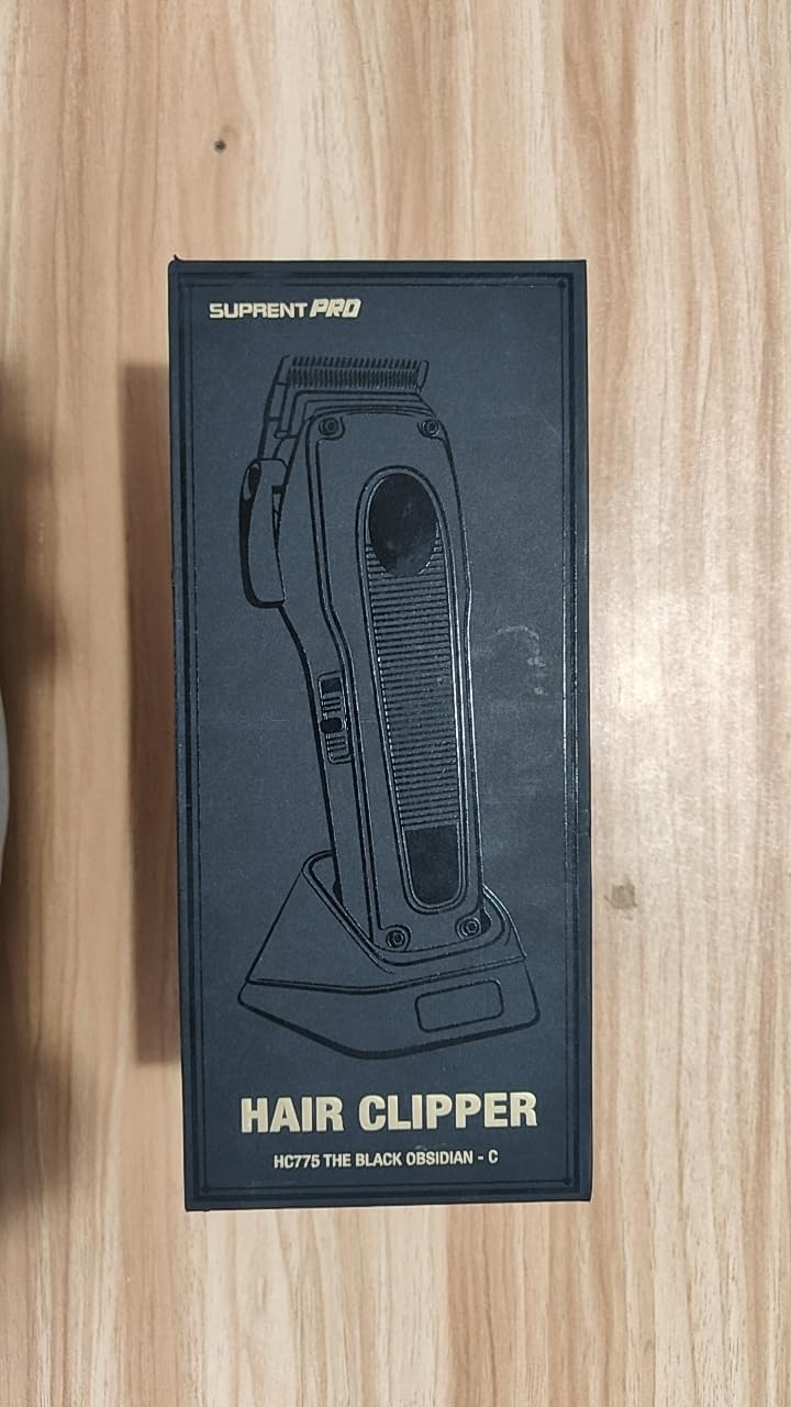 SUPRENT PRO Hair Clipper on charging base