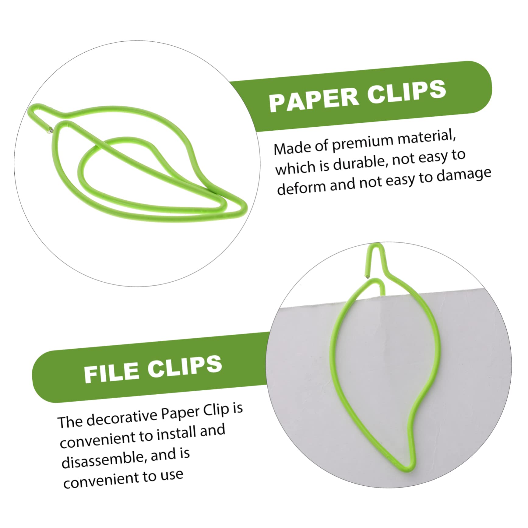 SHINEOFI 4 Sätze Geformte Büroklammer Clips Papier Heftklammern Büroklammern Für Akte Büro Büroklammern Lustige Büroklammern Mehrzweck-büroklammern Schulbedarf Plastik 30 Stück * 4