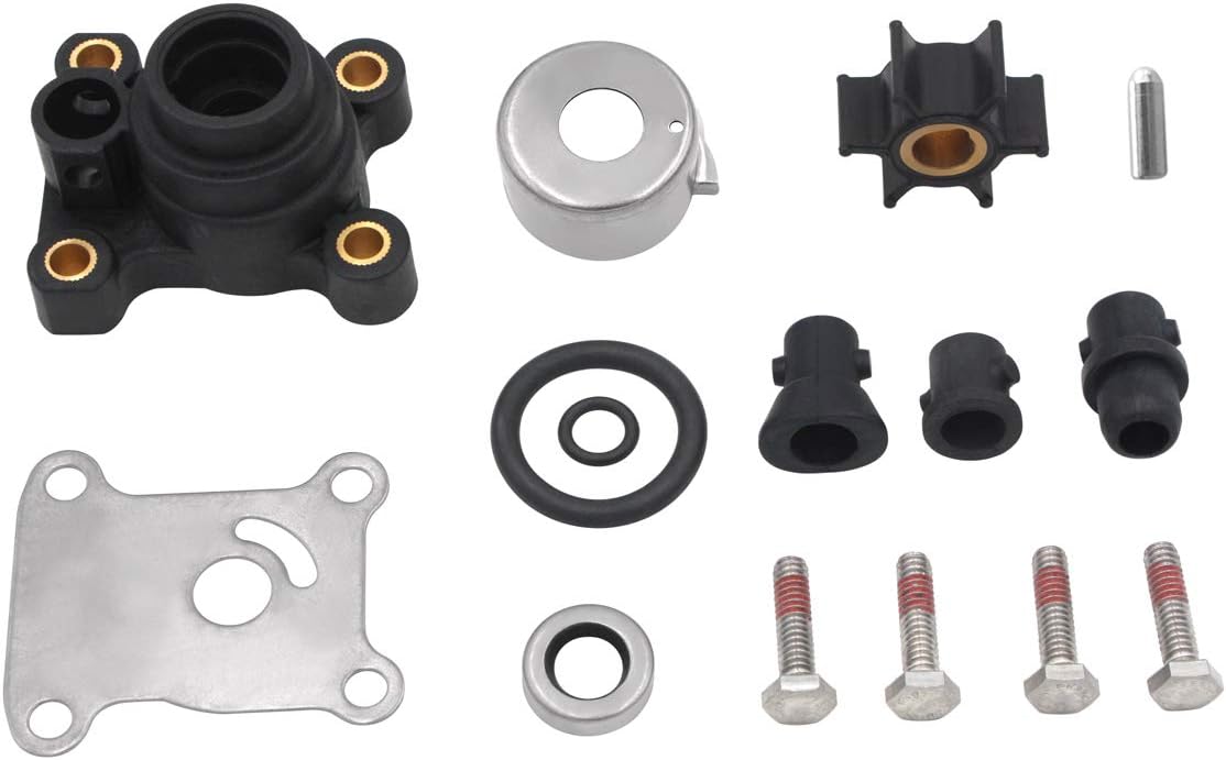 394711 Water Pump Impeller Kit for Johnson Evinrude 8-15HP Outboard with Housing 1974-UP 18-3327