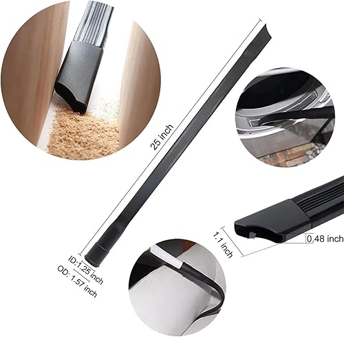 Miniatura 7 de 12 accesorios universales para aspiradora para aspiradoras de tienda, kit de herramientas de limpieza al vacío de 1 14 a 2 12 pulgadas, removedor de