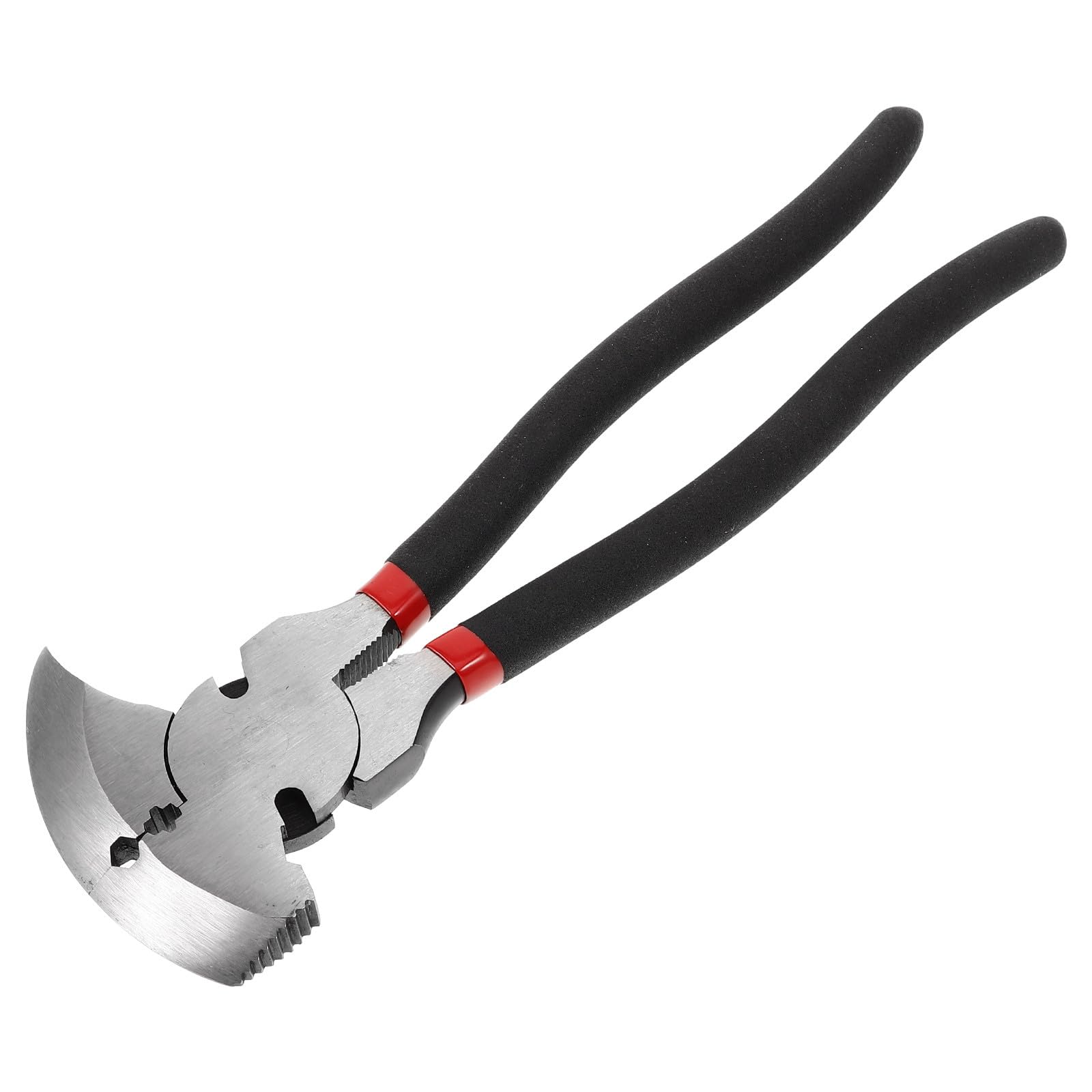 SOIMISS Alicates de Metal para Corte de Alambre y Extracción de Uñas, Herramienta Multiusos Negra para Construcción y Reparación de Cercas, Diseño Compacto y Resistente