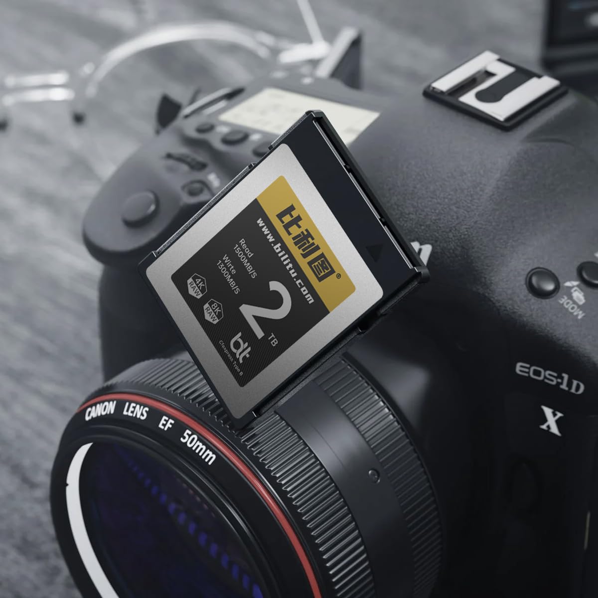 Bilitu - Scheda di memoria professionale CFexpress tipo B, 128 GB, adatta per fotografi, fotografi, fino a 1500/1200 MB/s, video 4K 6K