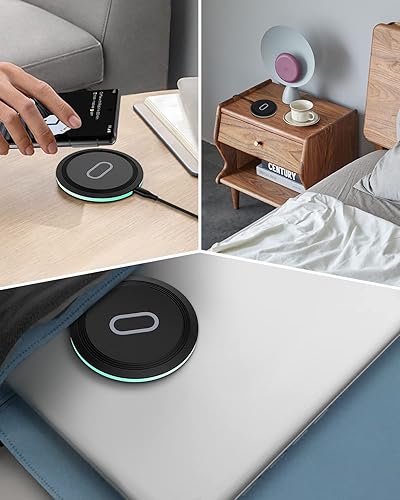 Miniatura 6 de Paquete de 1 almohadilla de carga inalámbrica, alfombrilla de carga inalámbrica rápida de 15 W Max para Google Pixel 7 Pro 6 5 4 XL 3, Galaxy S23