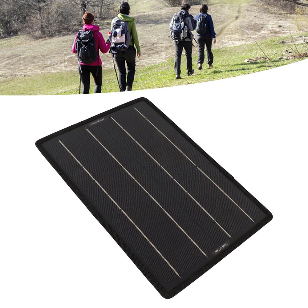 VIDOO Ładowarka Słoneczna Zewnętrzna 10W Panel Monokrystaliczny 12V Podtrzymywanie Akumulatora z Ładowaniem OBD dla Samochodu