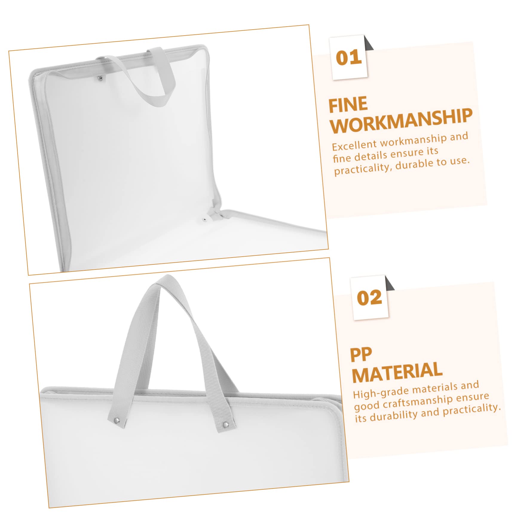 HOMSFOU Art Portfolio Storage Bag Durable Artwork Organizer for Students Capacity Sketch Folder for Exam Papers and Documents for Artists and Business Travelers