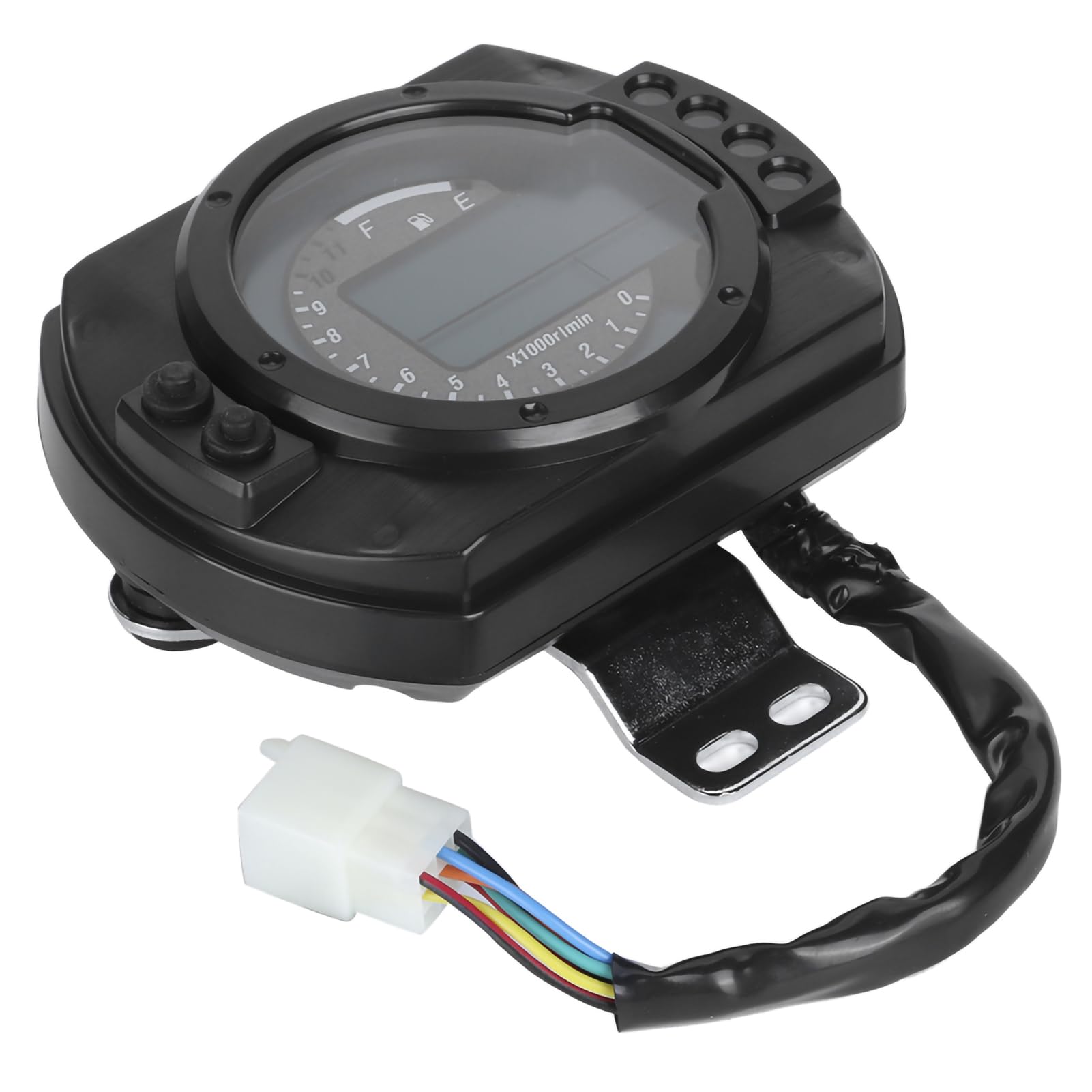 Tbest Odómetro LCD para Motocicleta con Visualización de Velocidad