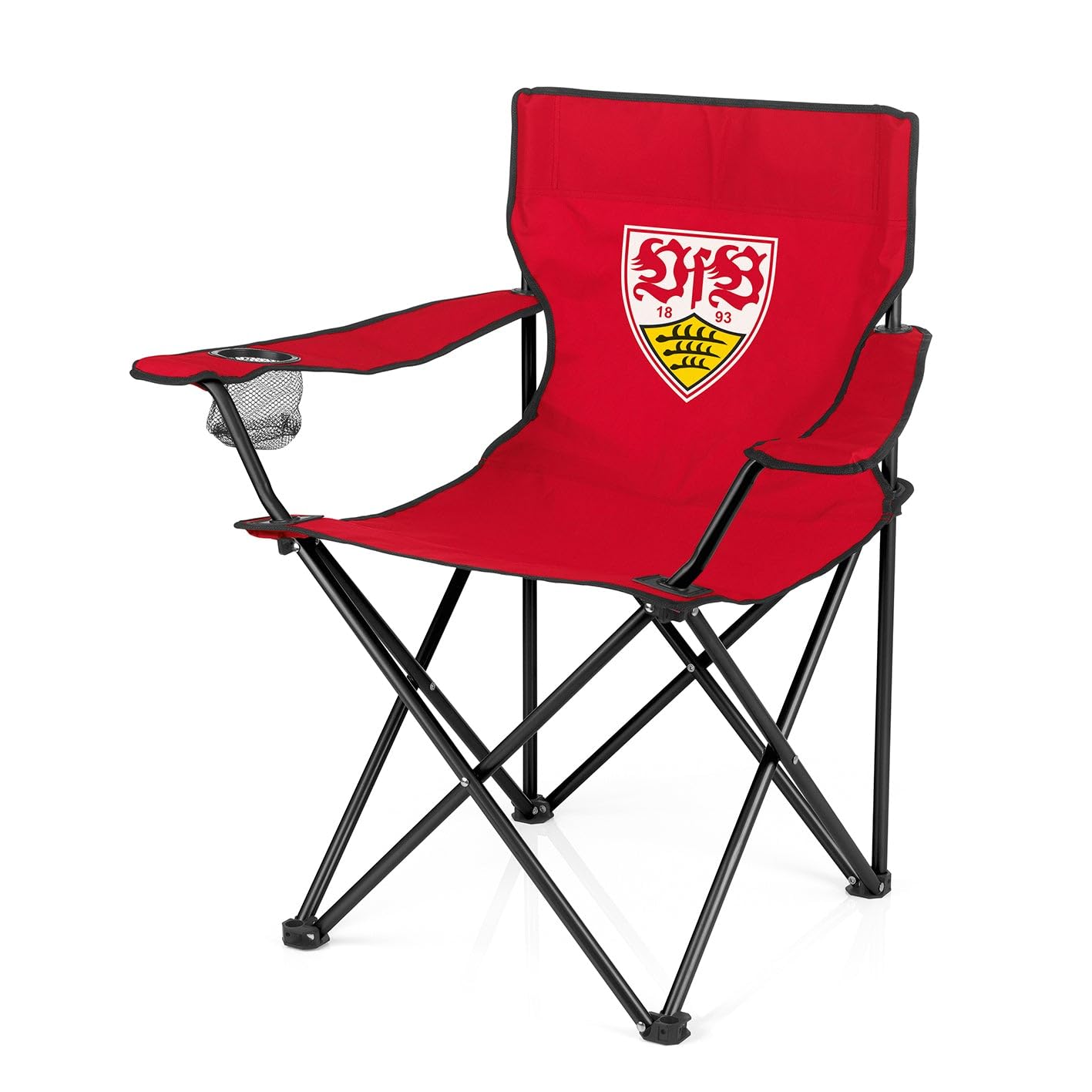 VfB Stuttgart Campingstuhl faltbar - 80x50 cm | Ideal für Festivals, Angelausflüge, Strand uvm | Wasserabweisend & robust