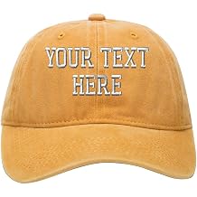 Custom Embroidered Baseball Hat Personalized Adjustable Cowboy Cap Add Your Text