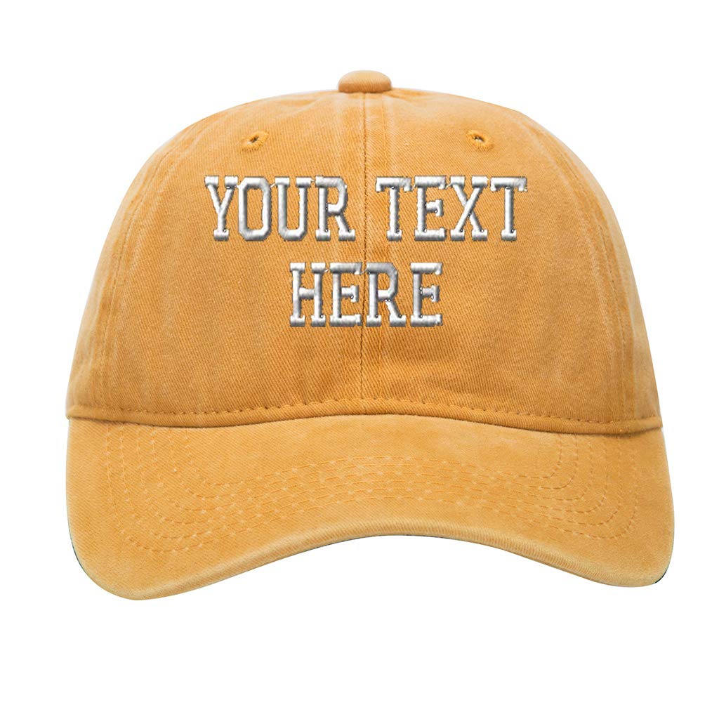 Custom Embroidered Baseball Hat Personalized Adjustable Cowboy Cap Add Your Text