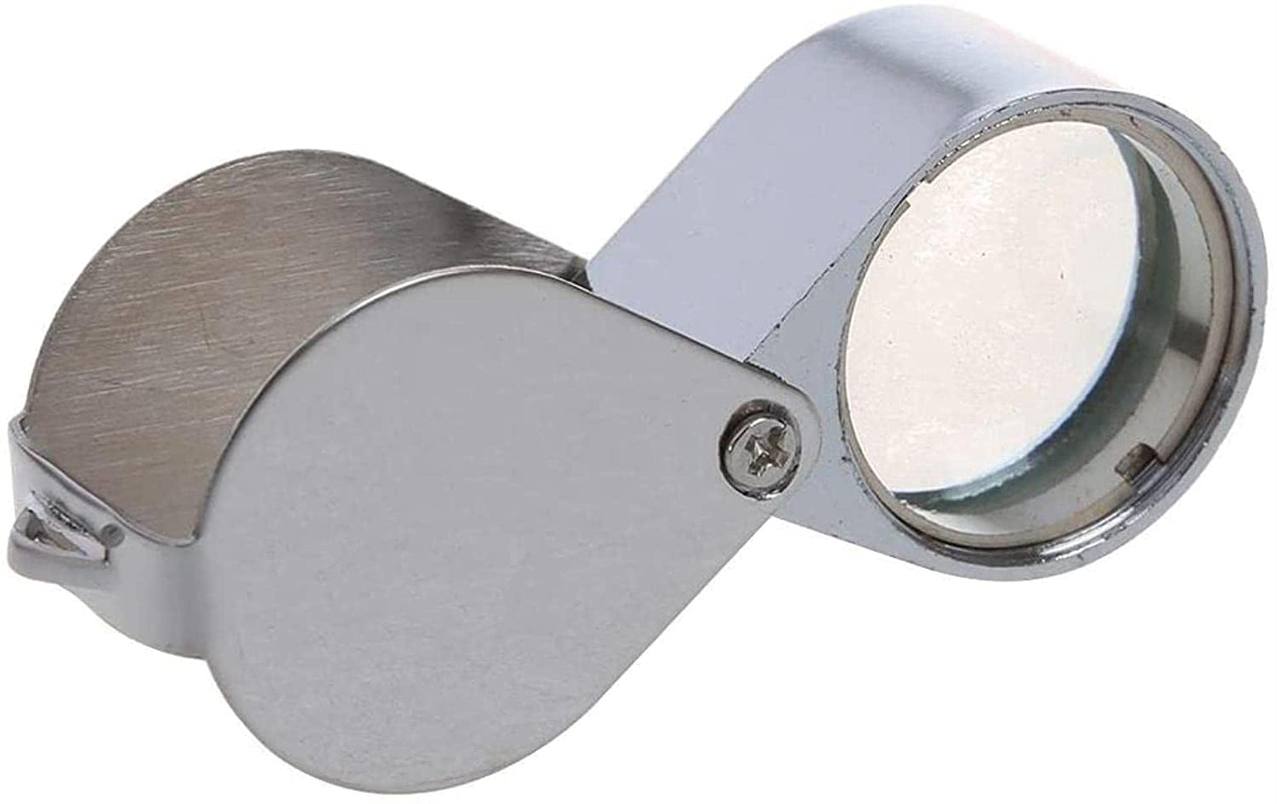 Magnifyiglasses Pieghevole gioielliere Magnifyiloupe Portatile gioiellieri Lente di ingrandimento in Lega di Vetro Magnifyiglass con Scatola Strumenti per gioie