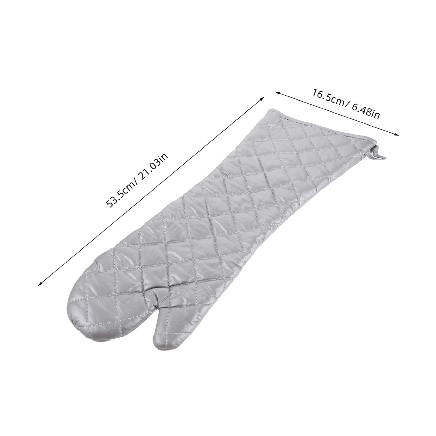 Hitzebeständige Mikrowellenhandschuhe aus Polyester Baumwolle mit Rutschfesten Texturen Silberfarben zum Backen für Ofenbleche 1 Paar Handschuhe für Küche und Grill