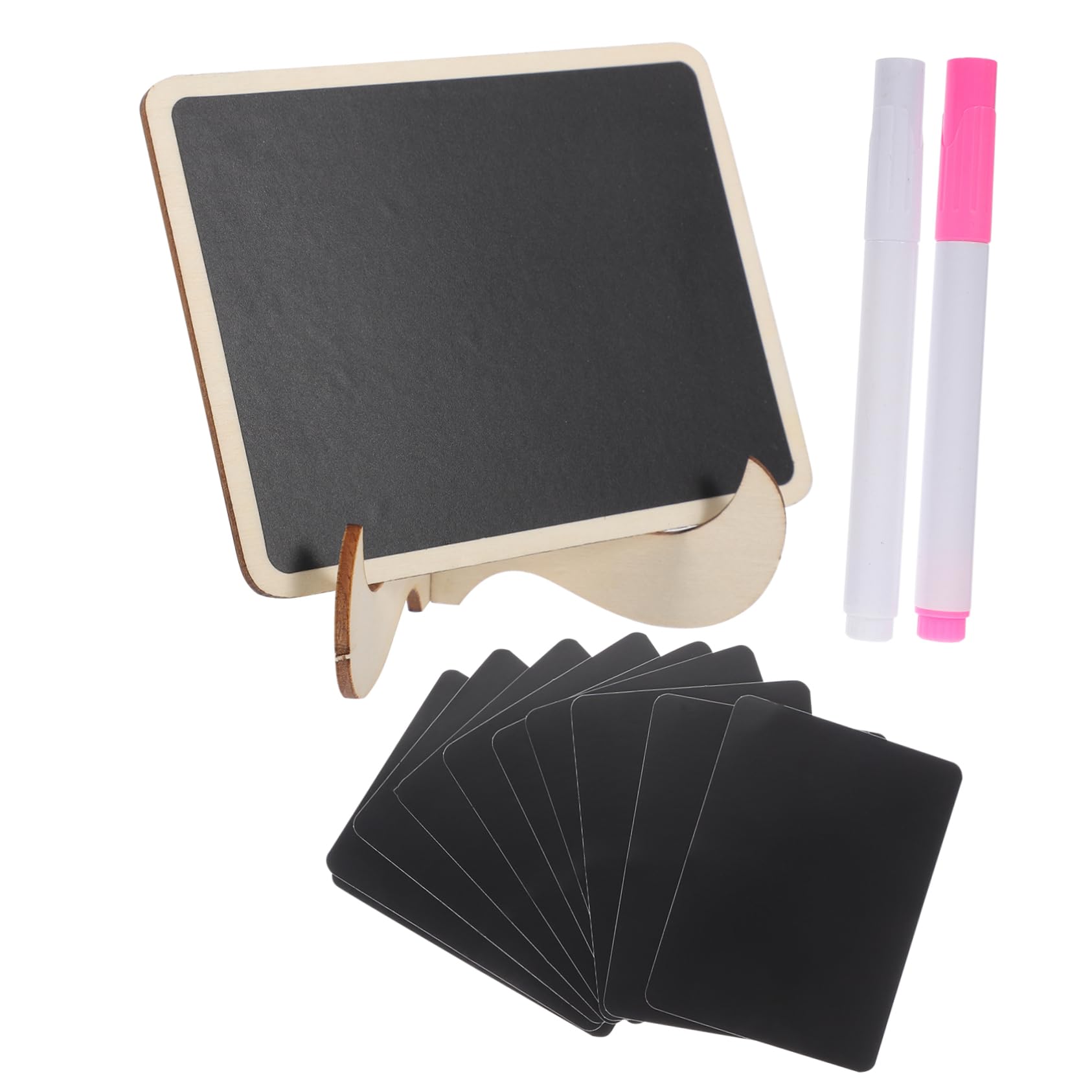 NUOBESTY 5 Set Di Mini Lavagne in Gesso Lavagna Nera Lavagna Da Scrivania Per Casa E Ufficio Blocco Per Appunti Cancellabile
