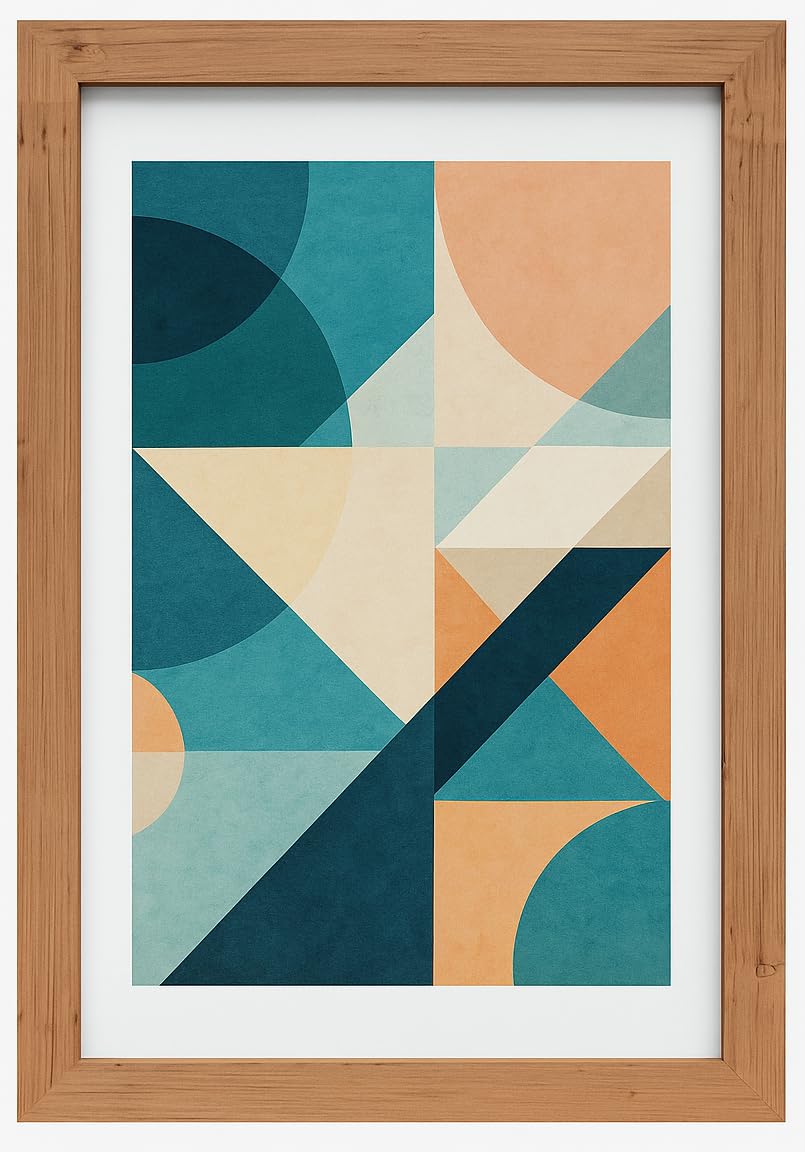 Modern Photo Frame for Wall and Tabletop Display Picture Certificate Poster Artwork Gallery Decor, Pine, 60 x 60 CM (23.6" x 23.6")