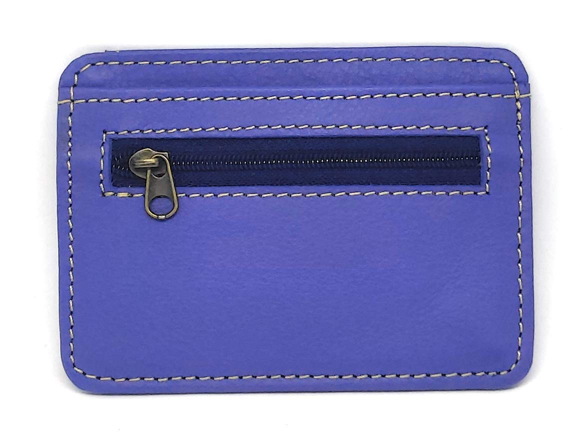 DKCORPORATIONS K I N C R A F T Best Genuine Leather Ultra Slim Wallet (Blue)