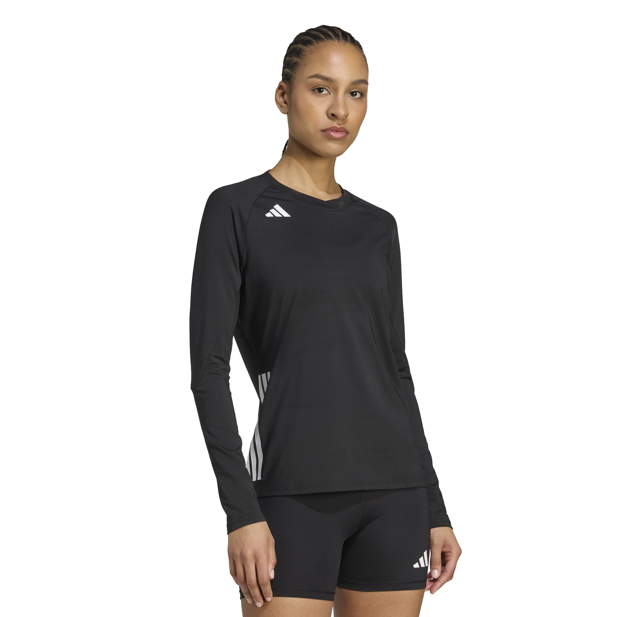 adidas Kobiety Volleyball Hilo Long Sleeve Jersey Shirt, Black, XXS