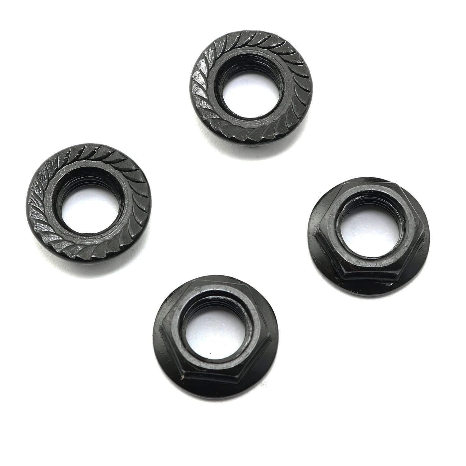 4pcs 14mm Crank Arm Nut M10 Bicycle Bottom Bracket Cotterless Crank Axle Threaded Nut