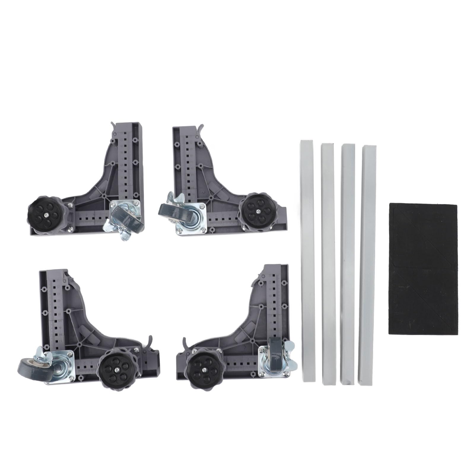 Haofy Lavadora Base Móvil Muebles Muebles Altura Altura de Ancho de Ancho Ajustable para Objetos Pesados Material Ferroalloy