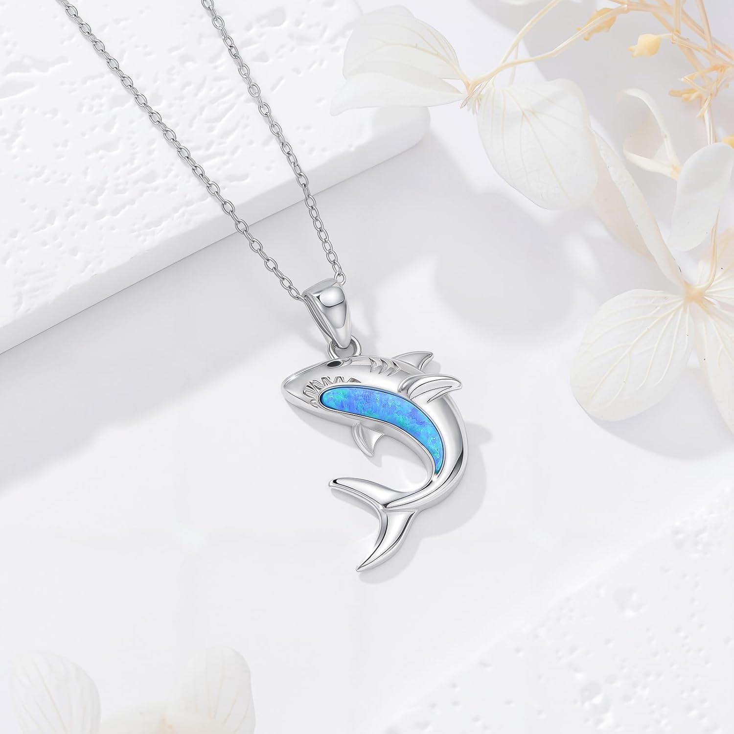 Ocean Necklace for Women - Sterling Silver Octopus/Stingray/Turtle/Wave/Shark/Whale/Starfish/Seahorse/Seashell Pendant Necklace Ocean Jewelry for Her - Image 6