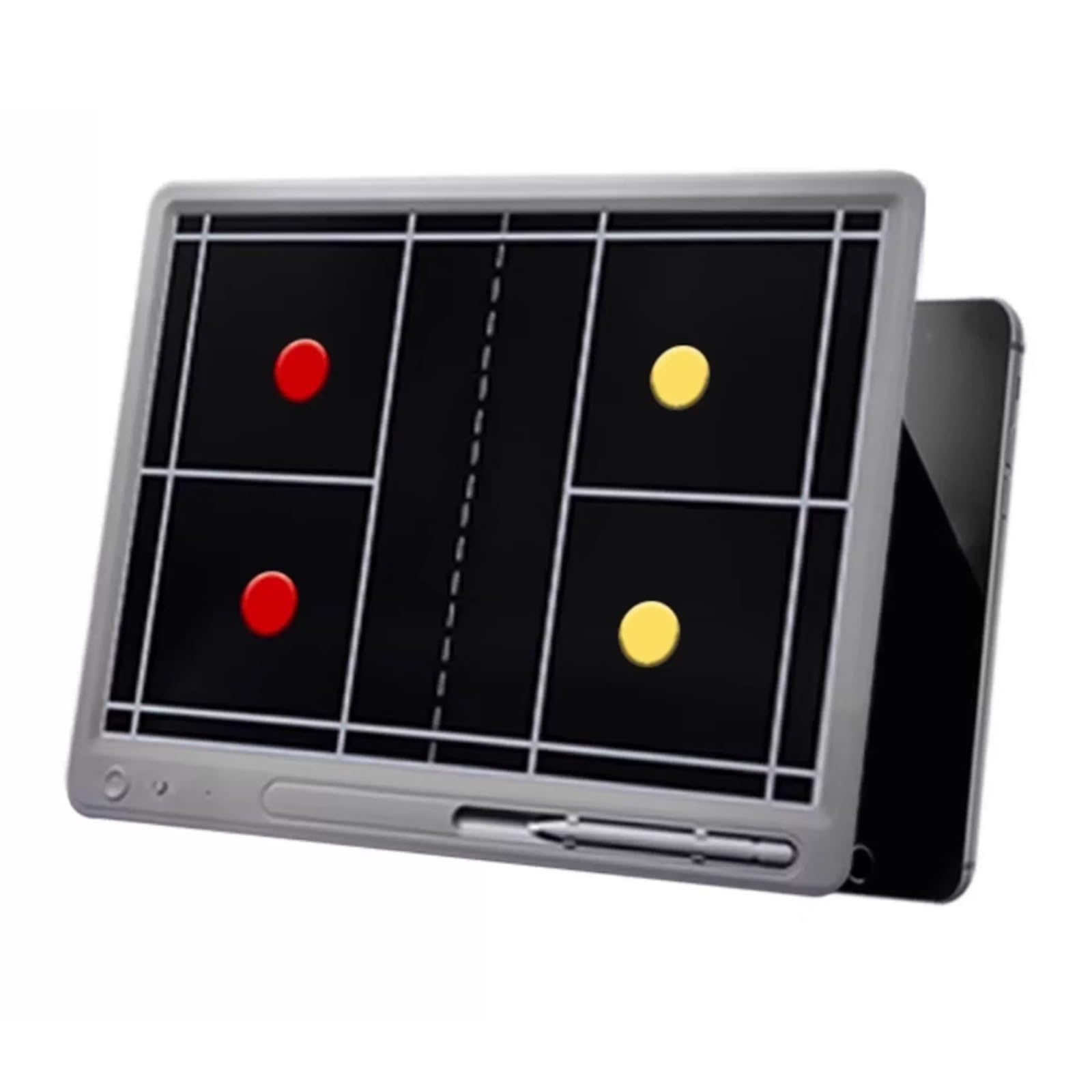 Tavoletta Tattica for Badminton LCD, Tavoletta Grafica Digitale Elettronica, con Penna Stilo e Borsa, Facile da Trasportare, Superficie di Scrittura Liscia, Cancella/Blocca