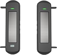 Vista 2 de HTZSAFE Sensor fotoeléctrico solar inalámbrico para exteriores de 3 haces impermeable (IP66) Rango de transmisión inalámbrica hasta 1/2 milla Rango