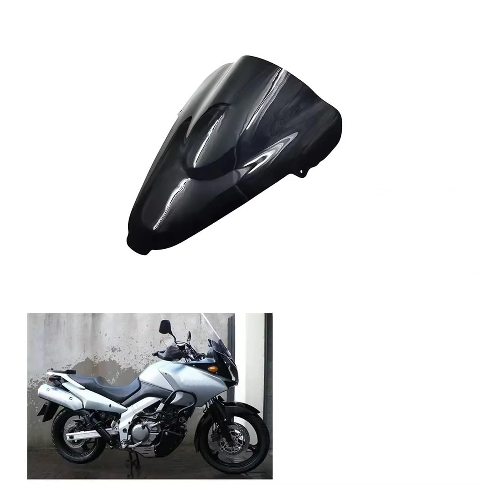 Deflettore Moto Per Suzuki Per V-Strom Per DL Per 650 DL 1000 02-03 Moto Parabrezza Anteriore Parasole Antivento Carenatura Protettiva Interceptor Parabrezza Deflettore Copertura