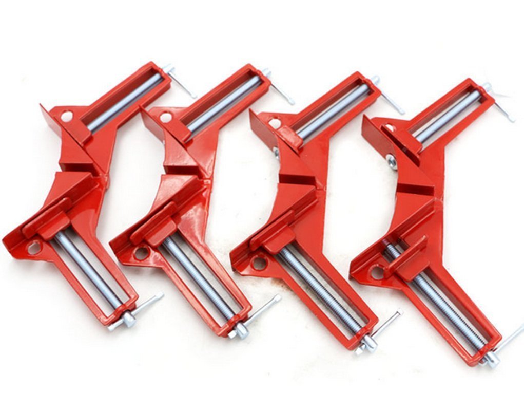 LaoSiJi 4 PCS Zinc Alloy 90 Degree Right Angle Corner Clamp Picture Photo Frame Corner