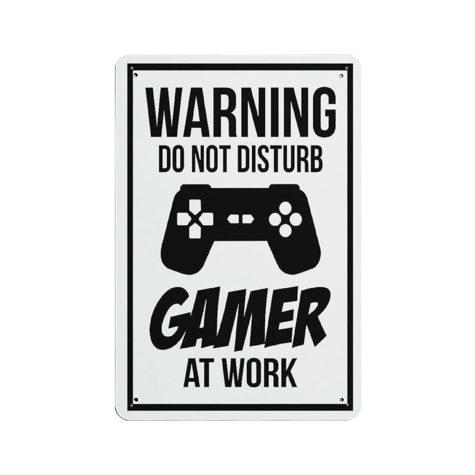 Metal Tin Sign Game Room Warning DoDisturb Vintage Tin Poster Metal Sign Wall Decoration Country Kitchen Home Garage Decor 12"x8"