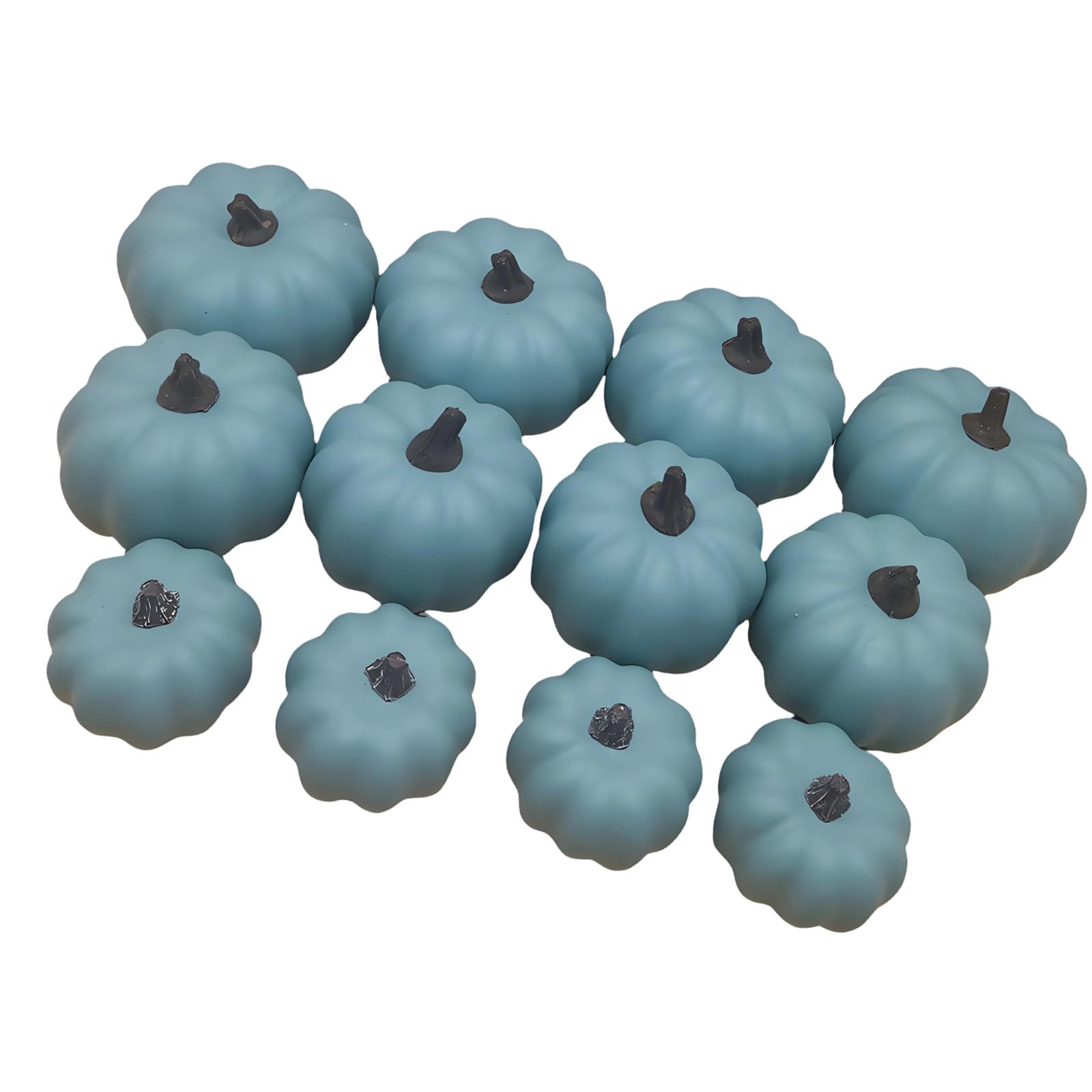 Mekalero Thanksgiving Centerpiece Decor Foam Artificial Pumpkin Set for Tabletop, Entryway, Shop Window and Harvest Display Foam Pumpkins for Carving