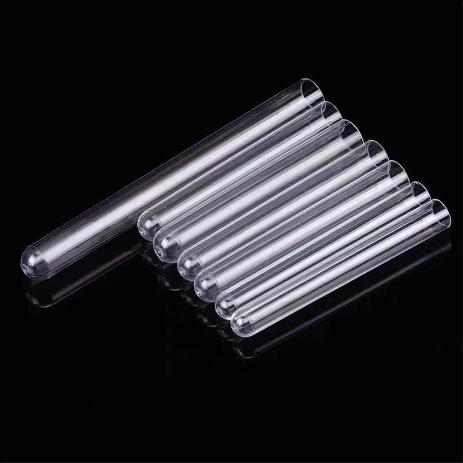Laborglas mit rundem Boden, 15 x 100 mm, mit Korkverschluss, Laborglas, 100 Stück/Packung