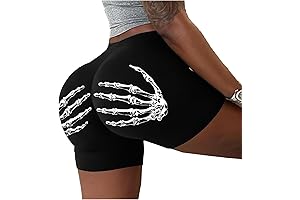 Skeleton Hands Women Booty Shorts