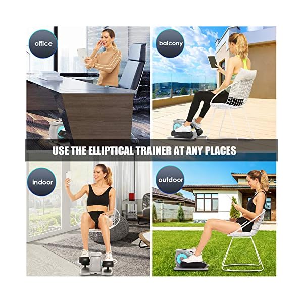 ANCHEER-Under-Desk-Electric-Mini-Elliptical-Machine-Remote-Control-Portable-Exercise-Elliptical-Trainer-with-Large-Pedal-LCD-Monitor-Compact-Trainer-for-Home-Office-Gym ANCHEER Under Desk Elliptical Machine, Leg Exercise Pro Machine Pedal Exerciser for Seniors as Seen on TV Portable Leg Exerciser While Sitting with Massage Pedal/LCD Monitor/Remote Control