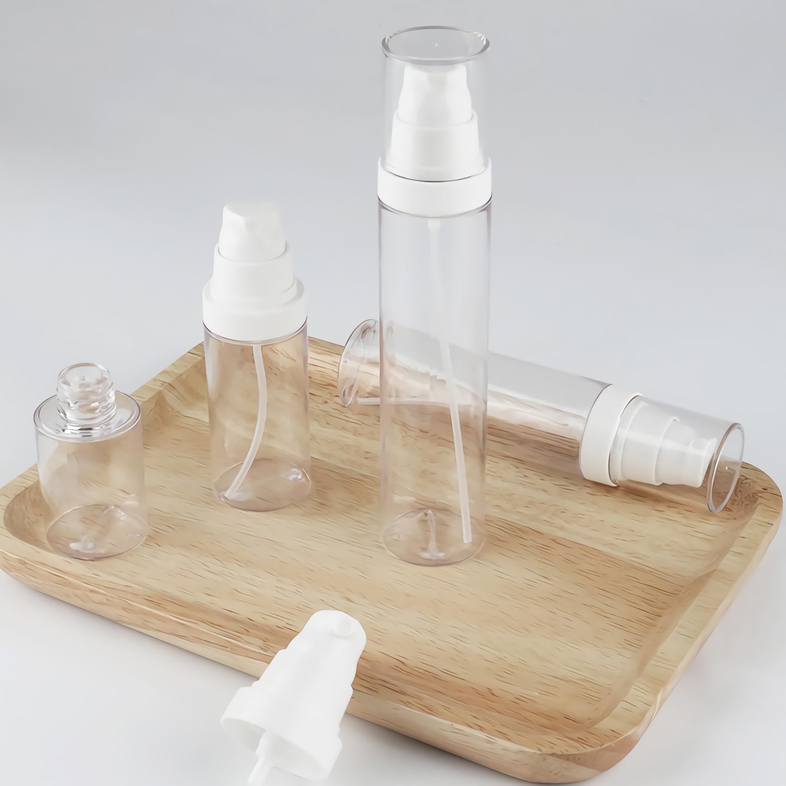 12 Stück, 30ml Transparent Kunststoff Sprühflasche Nachfüllbar Sprühflaschen Reinigung Klein Feinen Nebel Reiseflaschen reisen