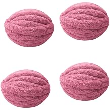 Chunky Yarn No7 Thick Yarn, 250 Grams Soft Wildberry, Pack of 4