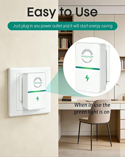 Stopwatt Smart Energy Saving Plug, Stop Watt Power Saver Device for Home & Office, Universal Electricity Saver 90V-250V 30KW, Safe & Durable (2-Pack) - 4