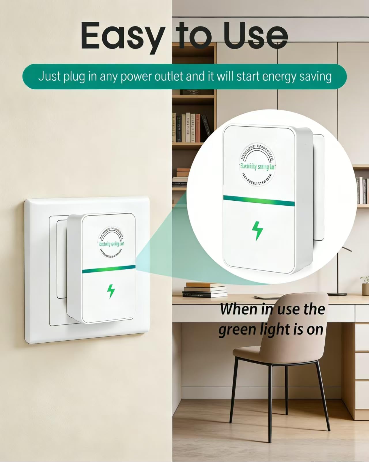 Stopwatt Smart Energy Saving Plug, Stop Watt Power Saver Device for Home & Office, Universal Electricity Saver 90V-250V 30KW, Safe & Durable (1) - 5