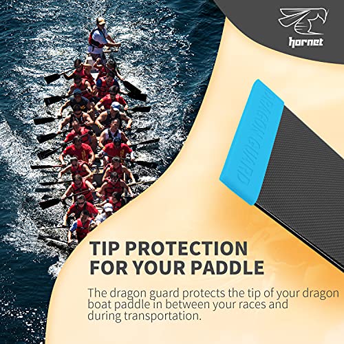 Hornet Watersports Dragon Guard Tip Protector for Dragon Boat Paddles (Ice Blue) - Thumbnail 2