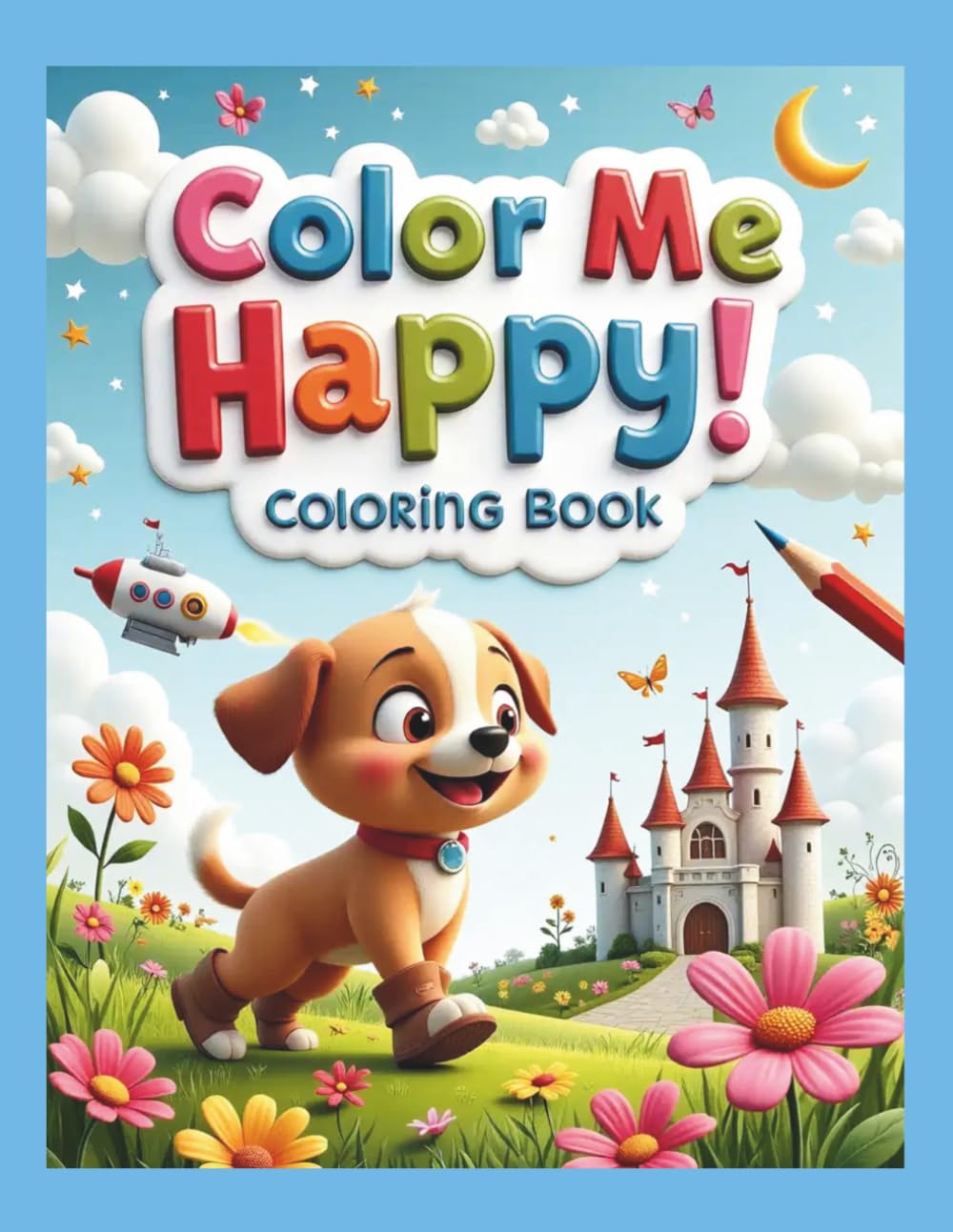 Color Me Happy! Coloring Book: Cute, Fun, colorful. coloring Book