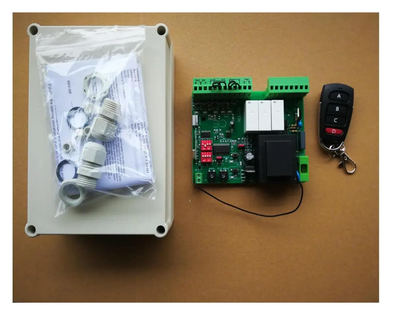 Controller della scheda elettronica del circuito NC dell'apriporta del garage del cancello scorrevole 220VAC for l'apricancello automatico,Sicurezza Affidabile(1)