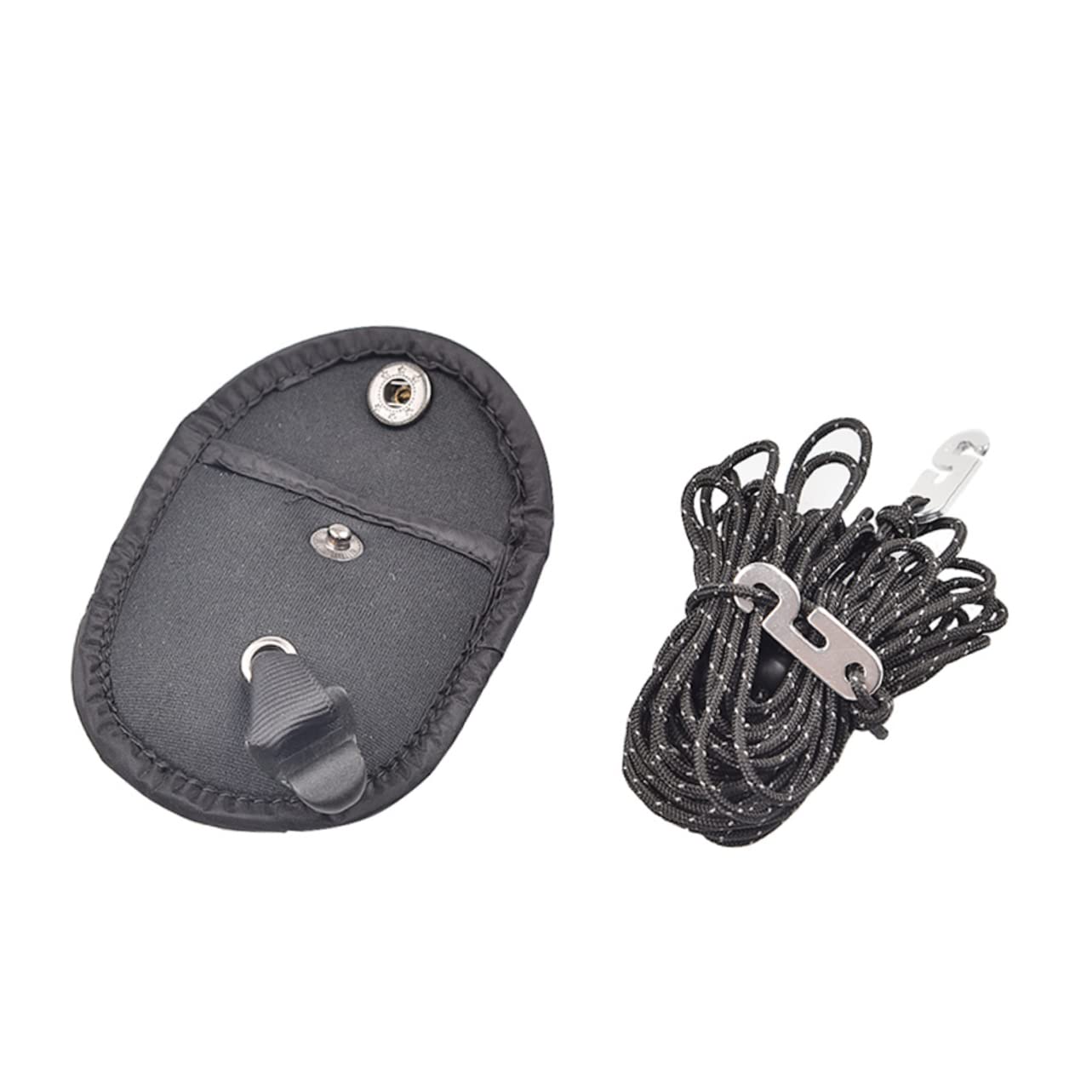 Cabilock Portable Windproof Nylon Clothesline for Indoor Outdoor Use High Strength Drying Rope for Travel and Camping for Hotels and Homes Black