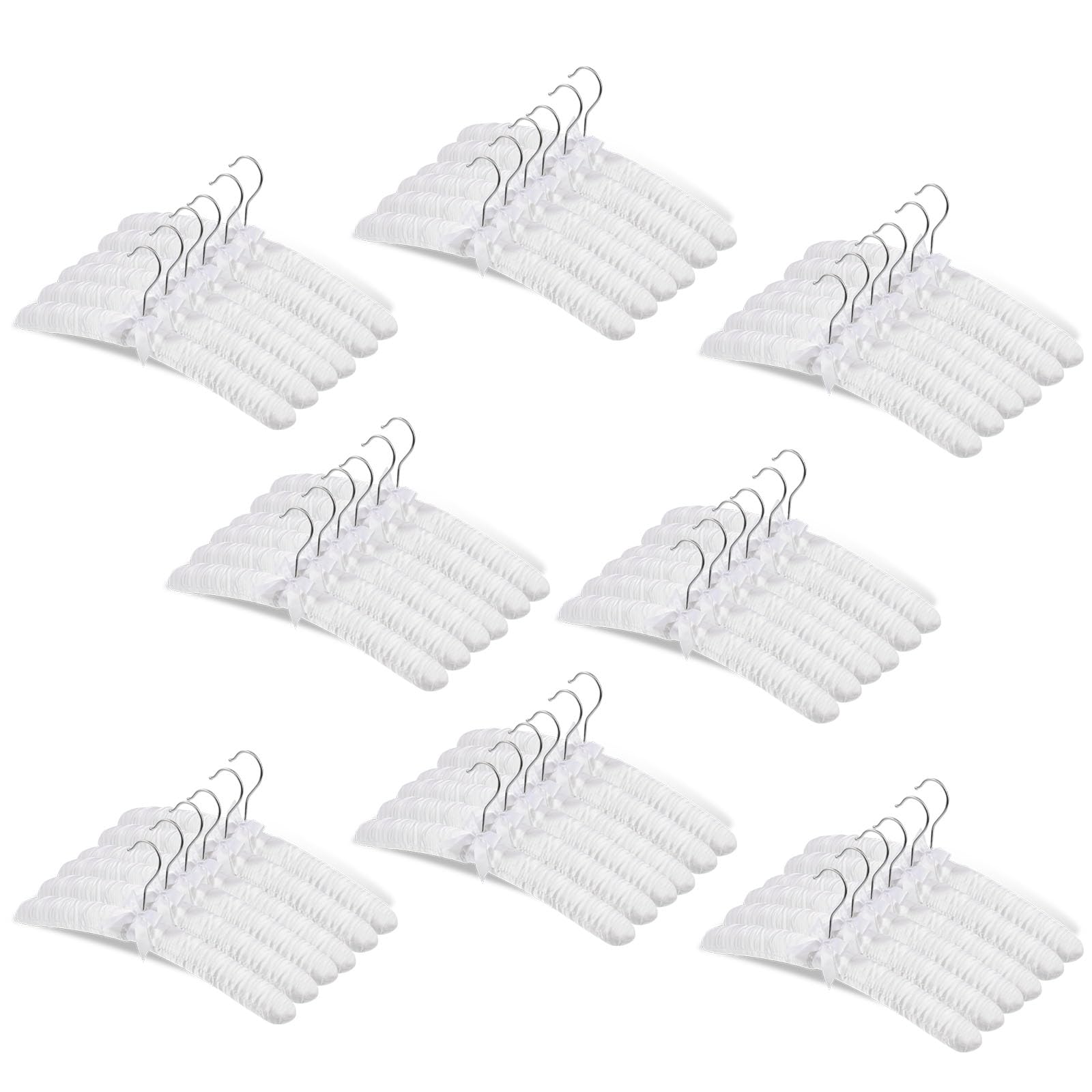 Cintres en satin avec crochet pivotant antirouille pour costume et veste