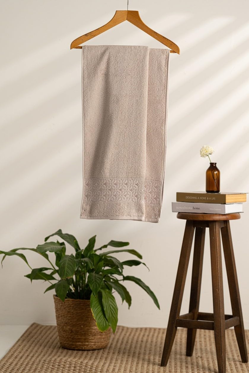 Soley Oppolo 70x140 Banyo Havlusu, Bej