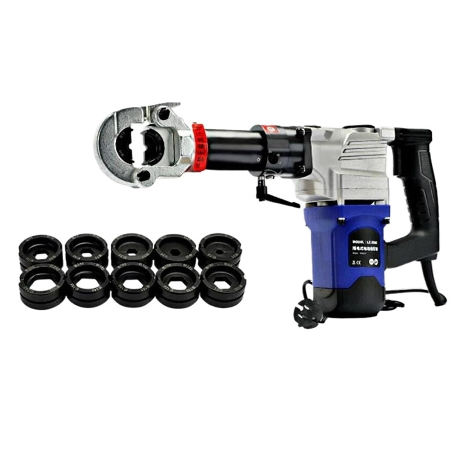 Smtyxs One Color Plug-In Electric Hydraulic Crimping Pliers Lz-240/300/400 Portable Copper Aluminum Terminal Tool Cable Machine Secure Crimping(Lz-300C)