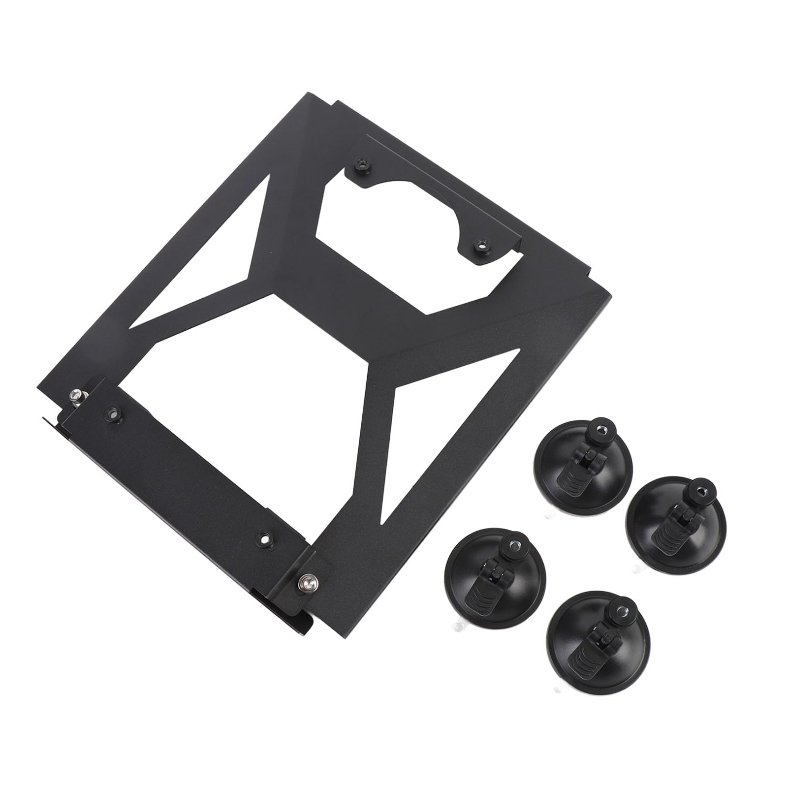 Soporte de ventosa compacto de aleación de aluminio para coche satelital, instalación segura para Mini plato, para coches, RV, barcos