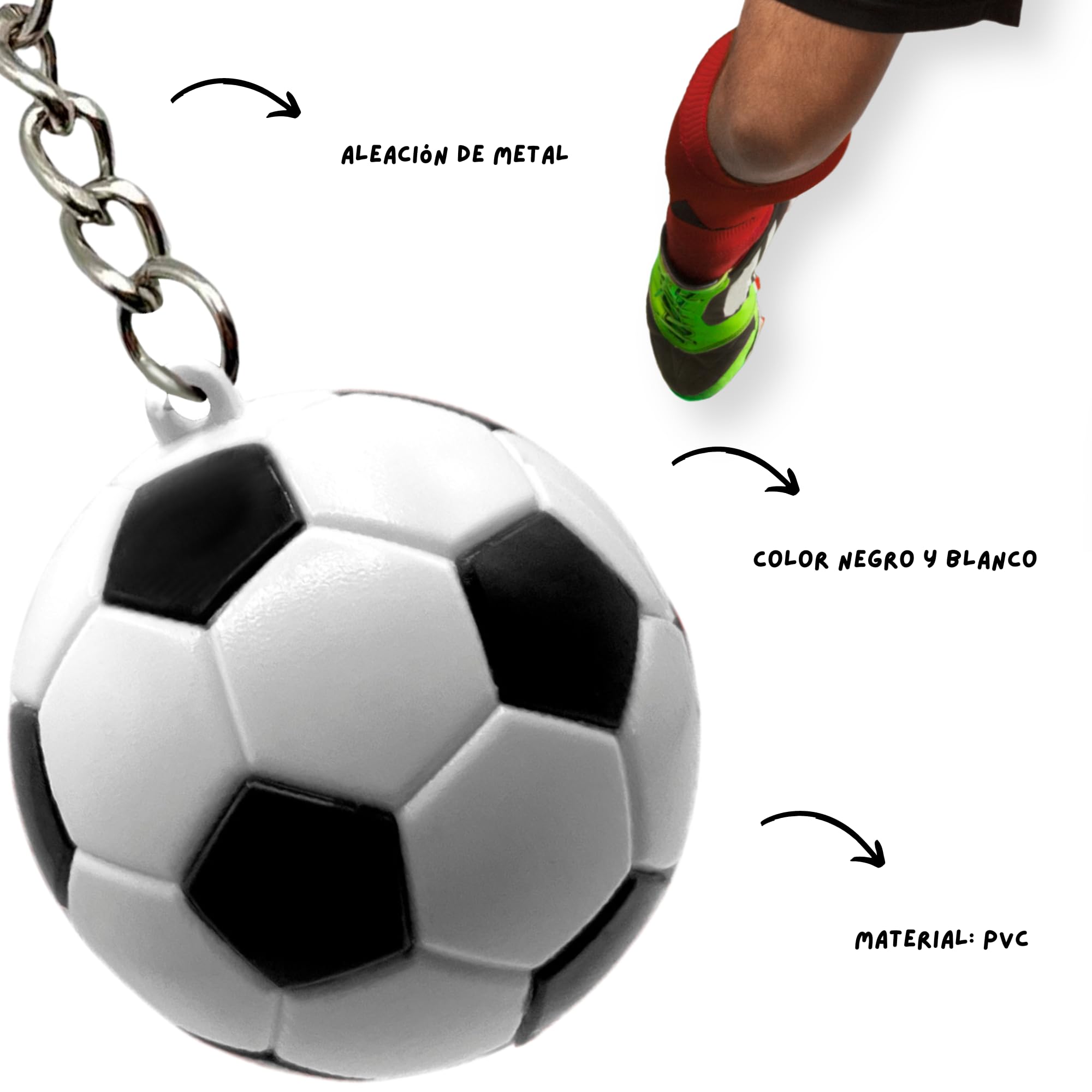 Llavero Futbol, Llavero pelota Futbol, Key Chain soccer, 1 Unidad - imagen 5