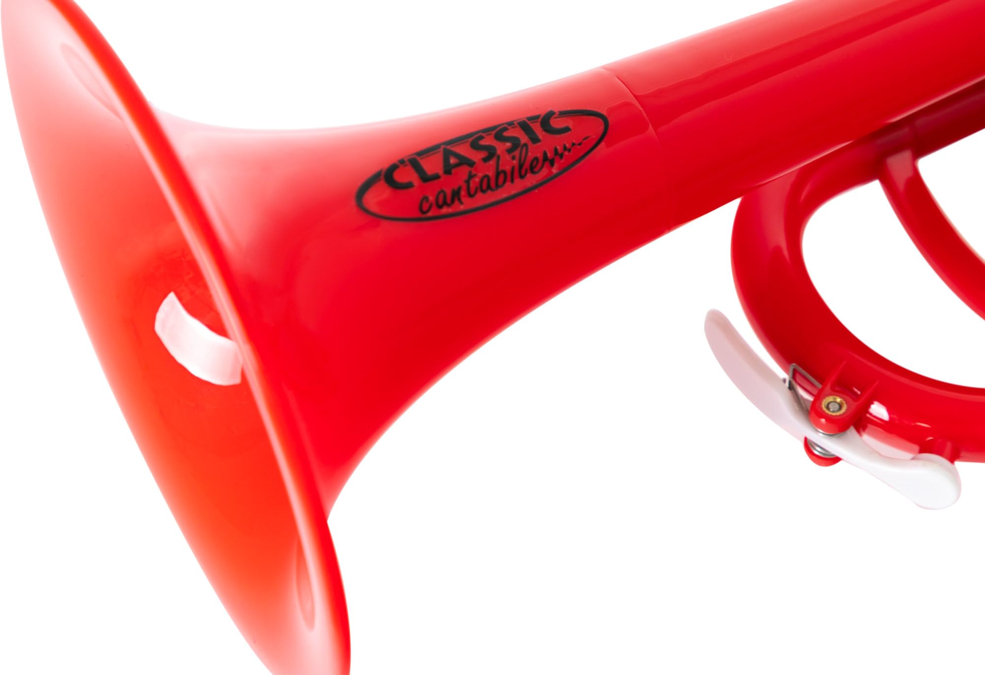 Classic Cantabile MardiBrass ABS Kunststoff Trompete - Perinet-Ventile - 510g leicht - Bohrung: 11,6 mm - inkl. Mundstück und Gigbag - rot