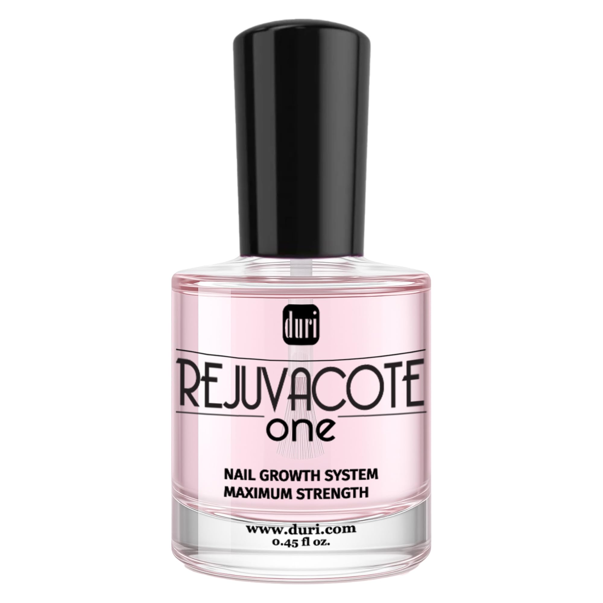 Rejuvacote 1 Nail Growth System - Original Maximum Strength Formula - Nail Strengthener and Nail Growth - Base and Top Coat - 0.45 fl. oz.