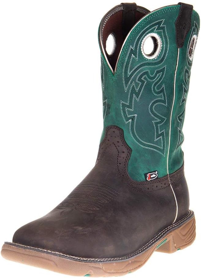 Justin Men's Stampede Rush Western Work Boot Composite Toe Brown 7 D(M) US